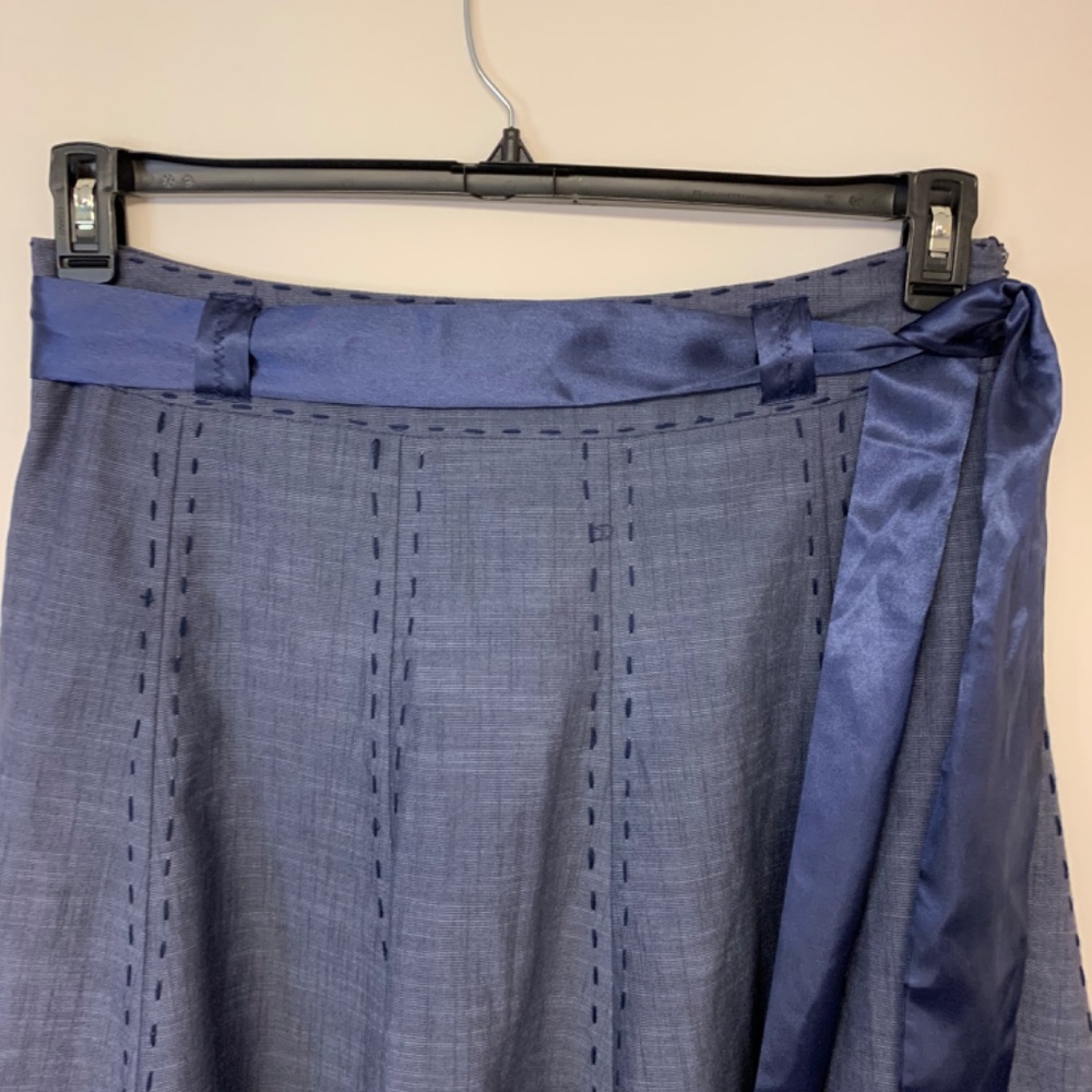 Appraisal Skirt Blue Skater Full Office Sophisticated Classic Corp core SZ 14 - Picture 2 of 8